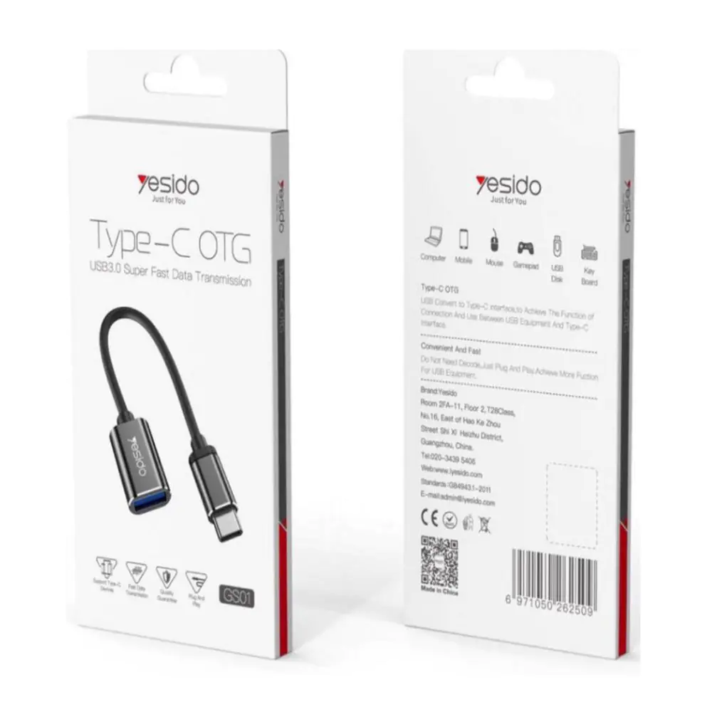 Yesido GS01 OTG Type-C Cable