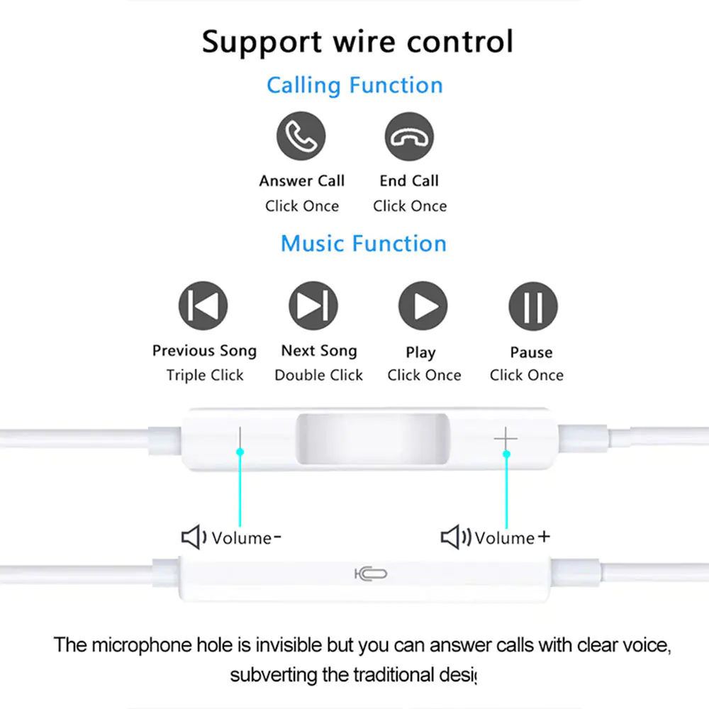 BAVIN HX832 Type-C Earphone