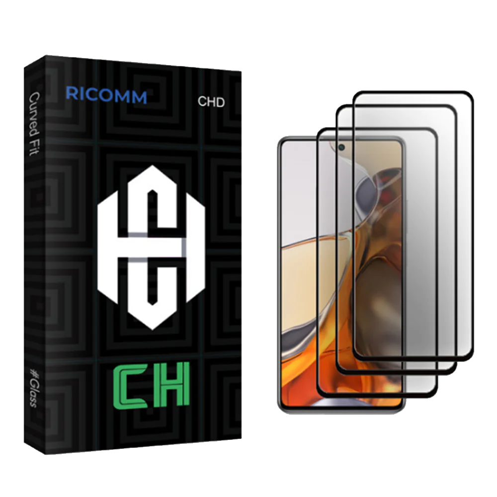 Ricomm CH Glass Ceramics Screen Protector For Xiaomi 11T Pro 5G 2107113SG Pack Of 3
