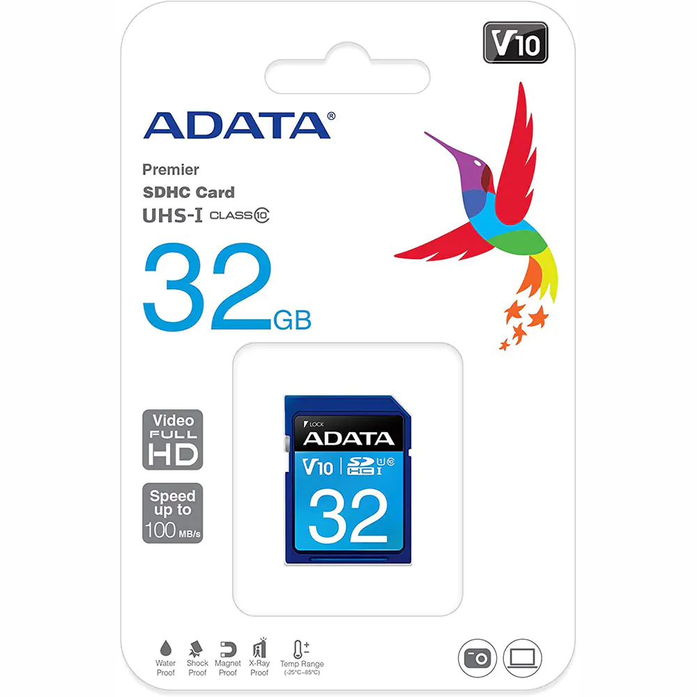 Adata Premier UHS-I V10 Class 10 100MBps SDHC - 32GB