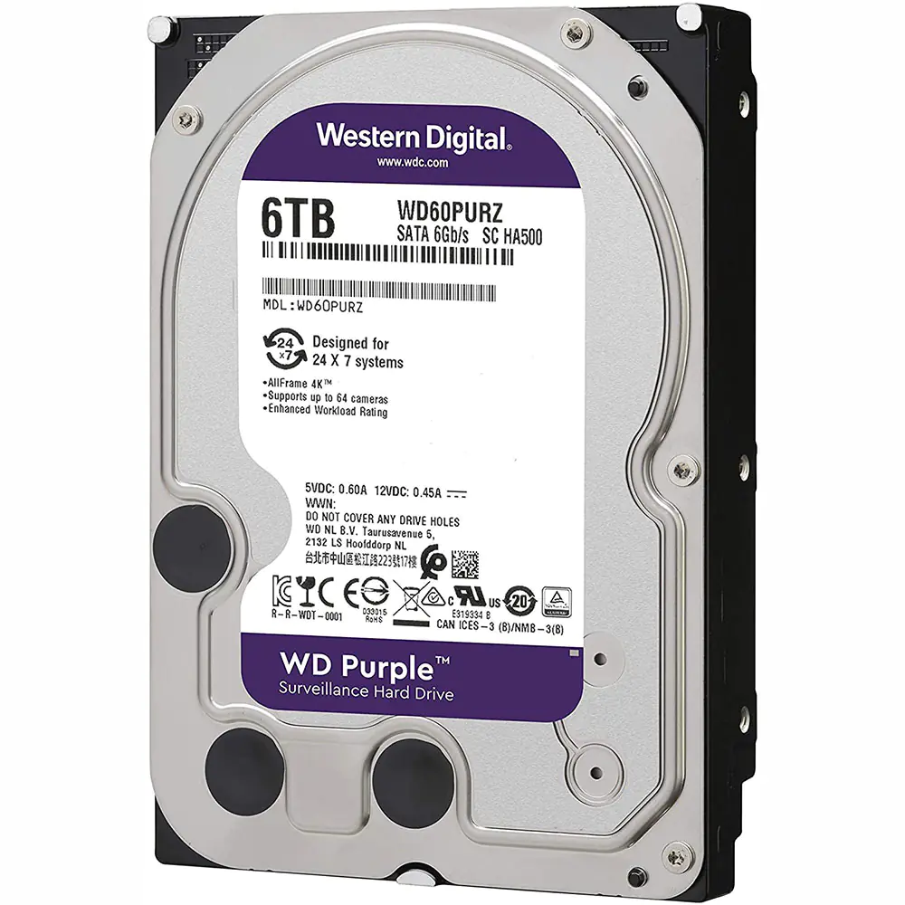 Western Digital Purple WD63PURZ Internal Hard Disk 6TB