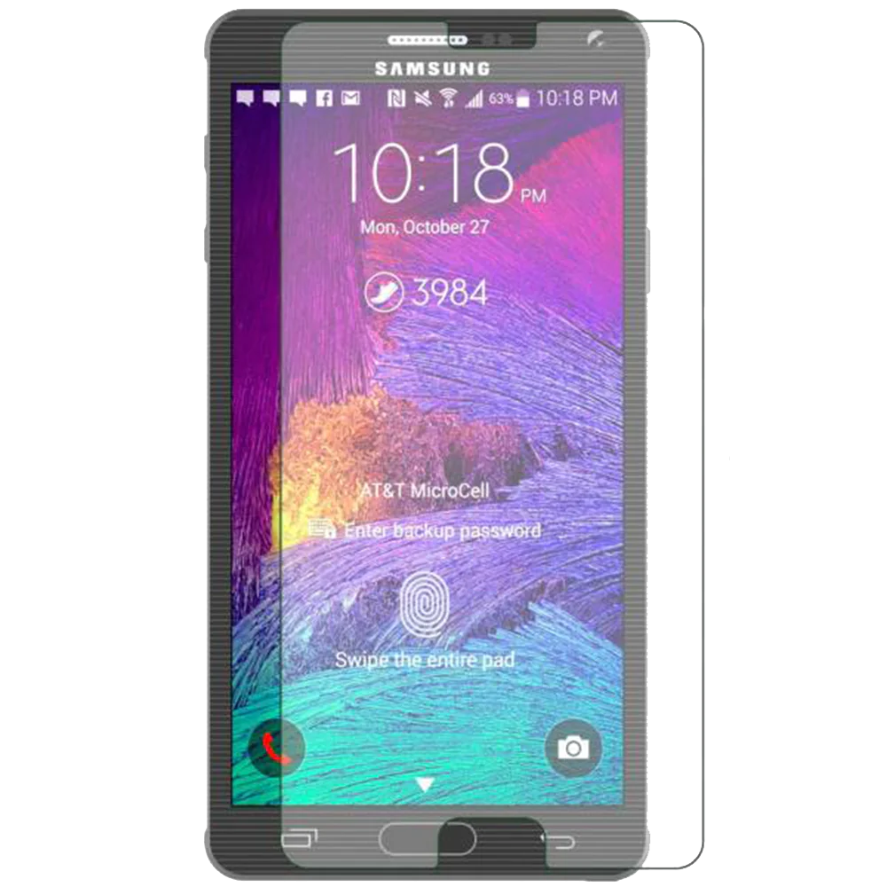 Tempered Glass Screen Protector For Samsung Galaxy Note 4