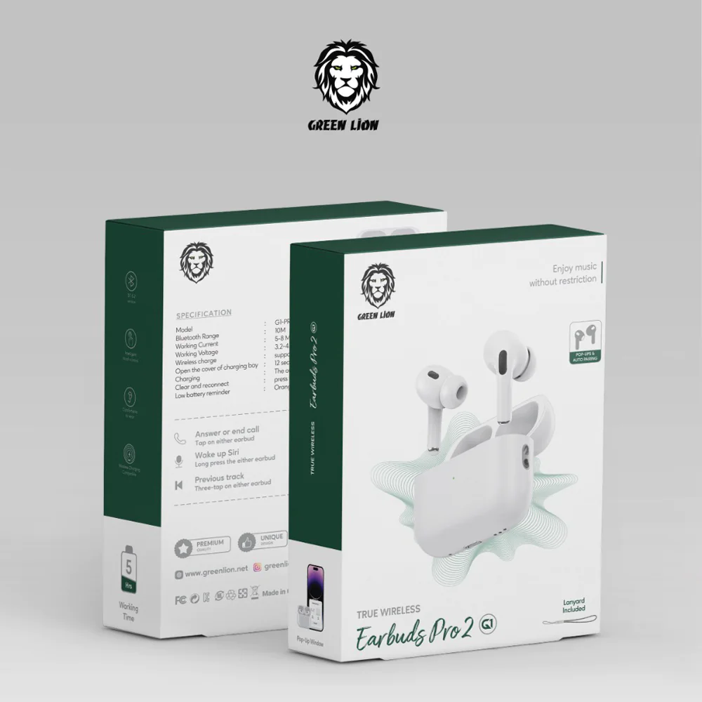 Green Lion True Wireless Earbuds Pro 2 G1