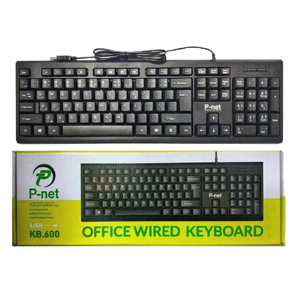 Keyboard P-Net KB600 Black