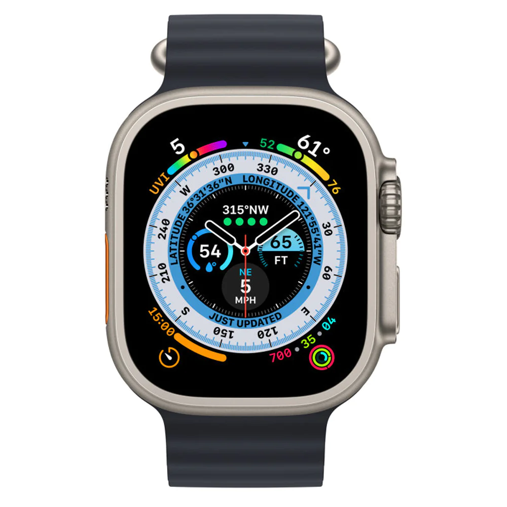 Apple Watch ULTRA 49mm Titanium case Ocean Band 
