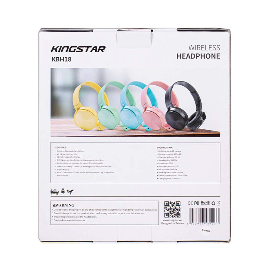 King Star KBH18 Wireless Headphones