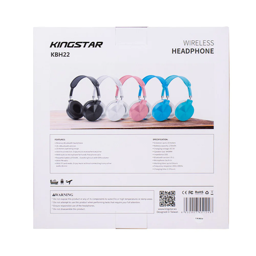King Star KBH22 Wireless Headphones