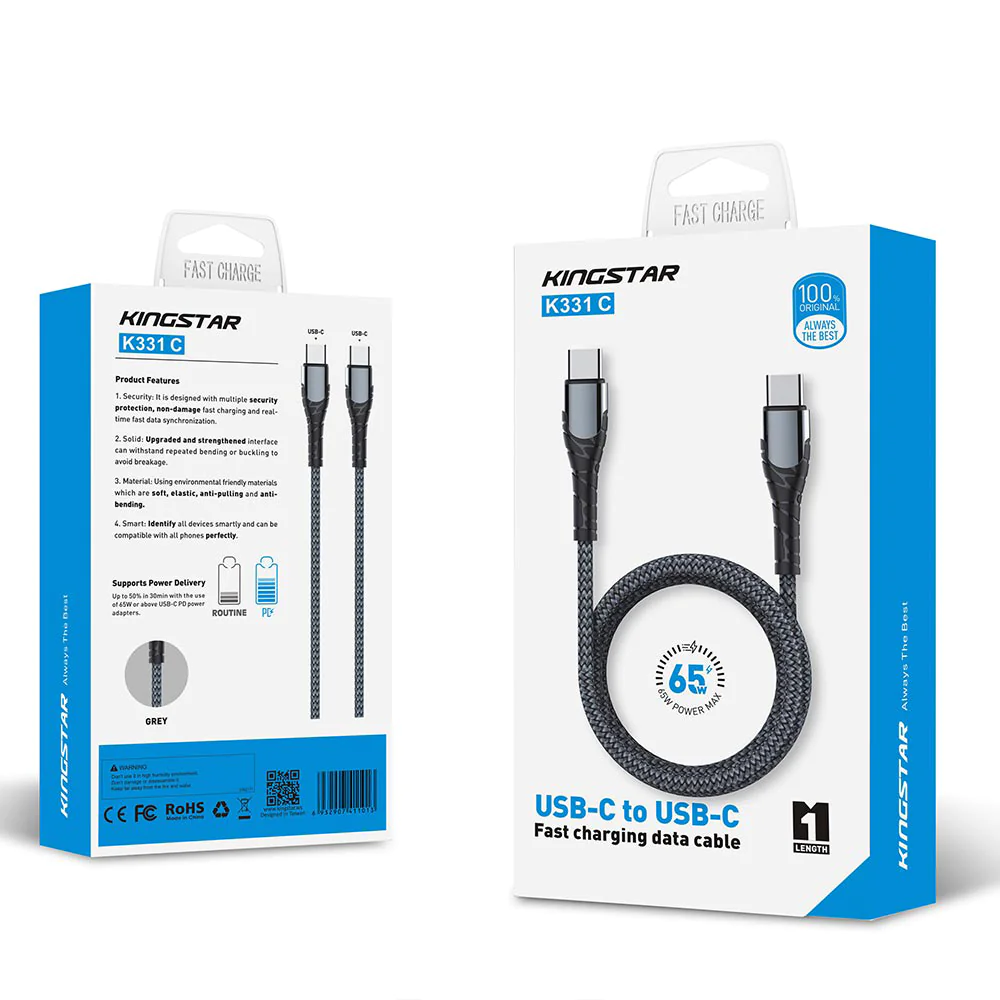 Cable kingstar K331C USB_C To USB_C