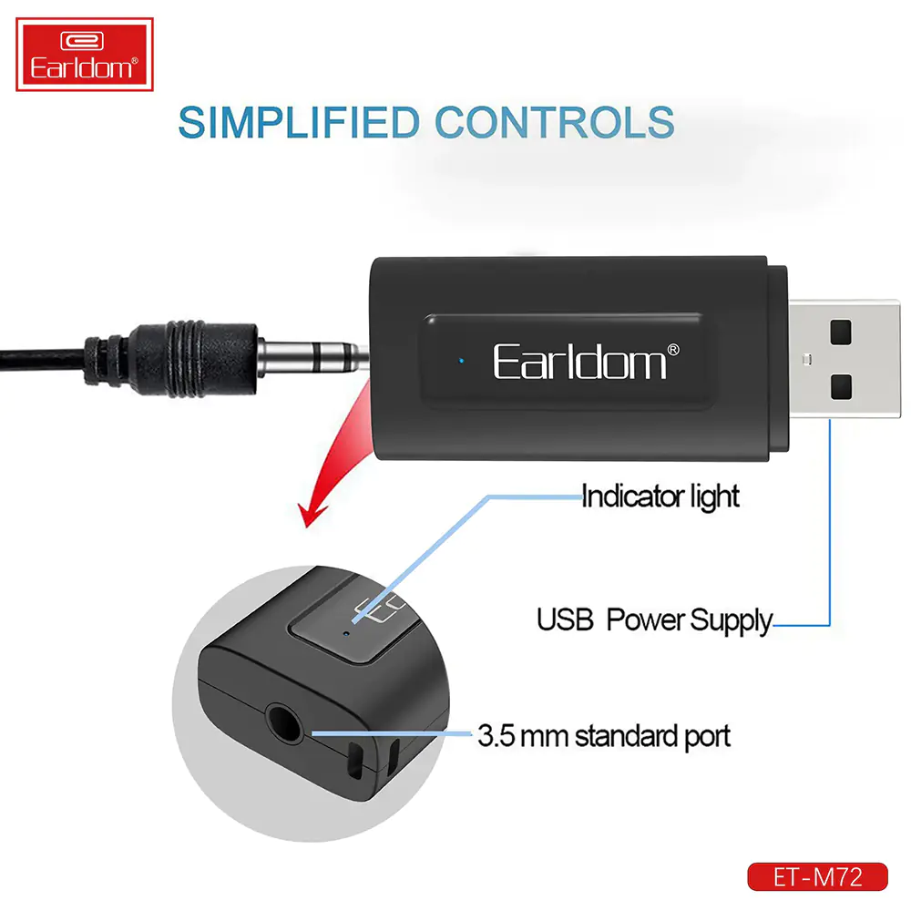 Earldom Wireless Audio Receiver  ET-M72