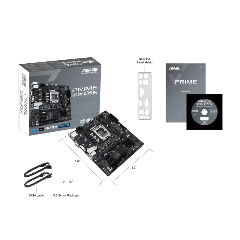 Asus PRIME H610M-C/PS D4 Motherboard