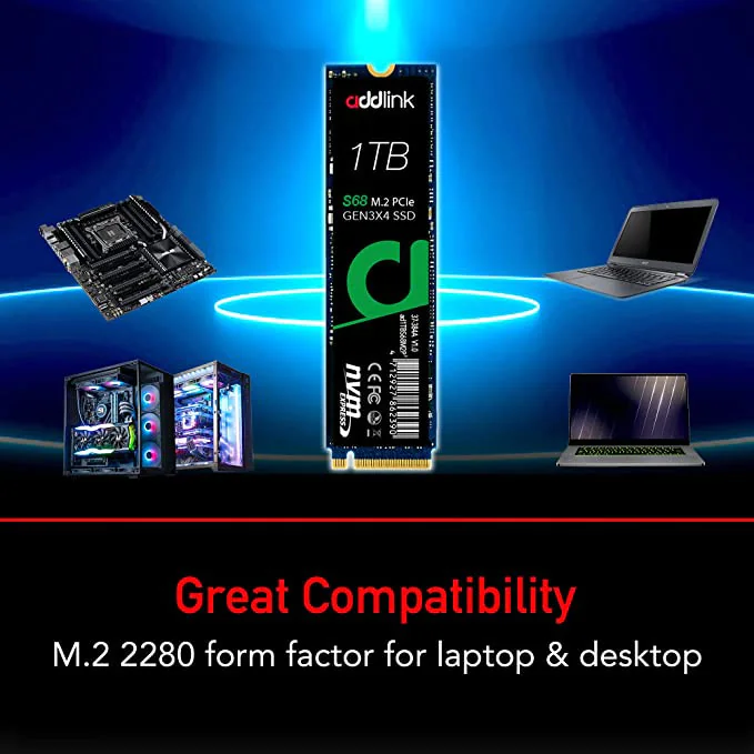 AddLink S68 1TB M.2 PCIe Gen3x4 SSD