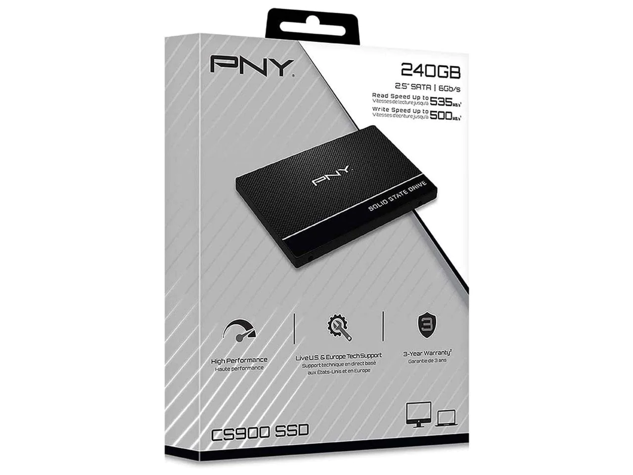 PNY CS900 240GB 2.5 Inch SATA III SSDPNY CS900 240GB 2.5 Inch SATA III SSD