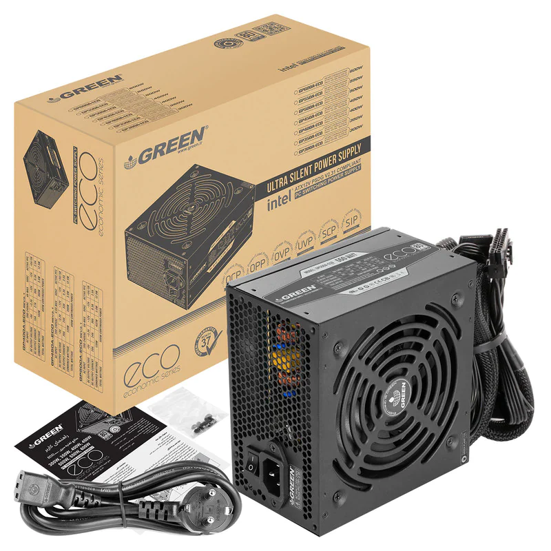 Green GP550A-ECO Rev3.1 550W 80PLUS WHITE Power Supply