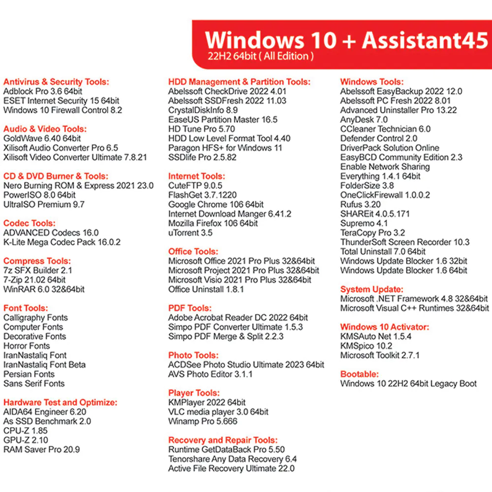 Windows 10 22H2 + Assistant 45 2022