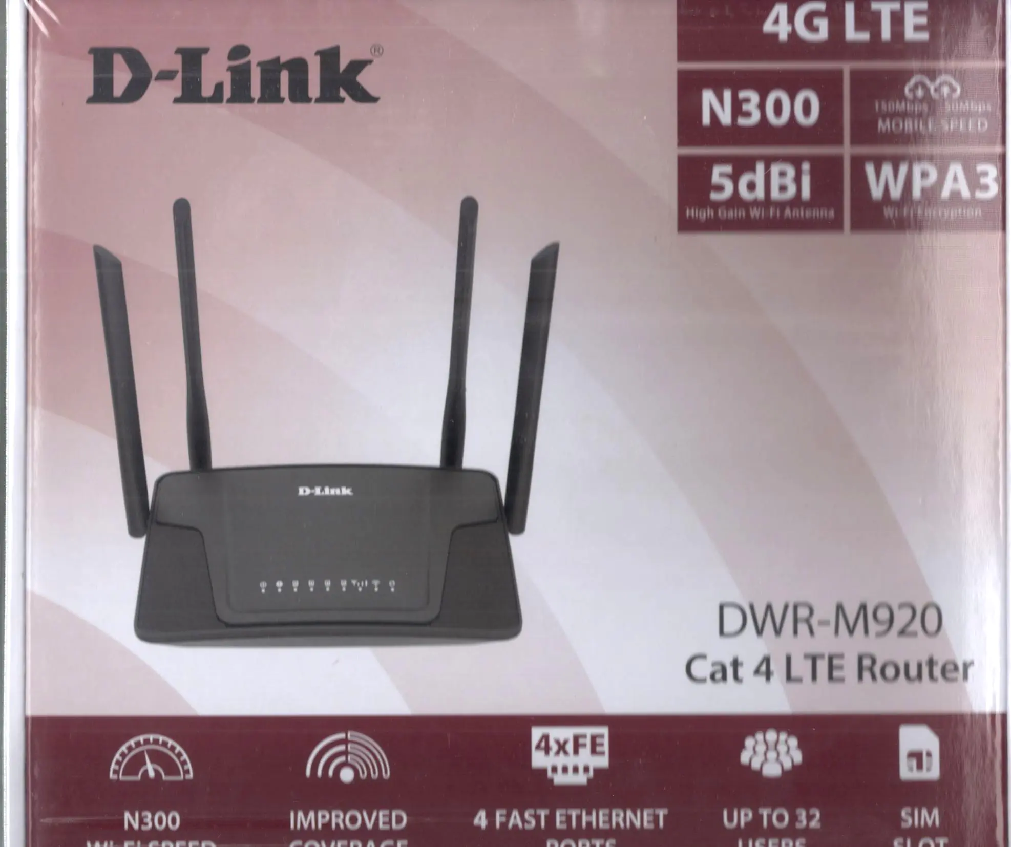D-LINK DWR-M920 NEW 4G LTE