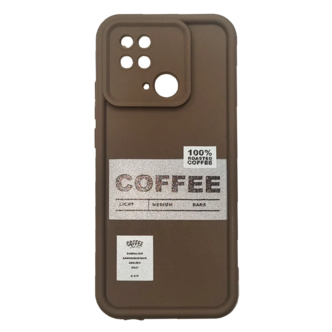 کاور فشن کیس مدل TPU Coffee محافظ لنز دار مناسب برای گوشی Redmi 10C
