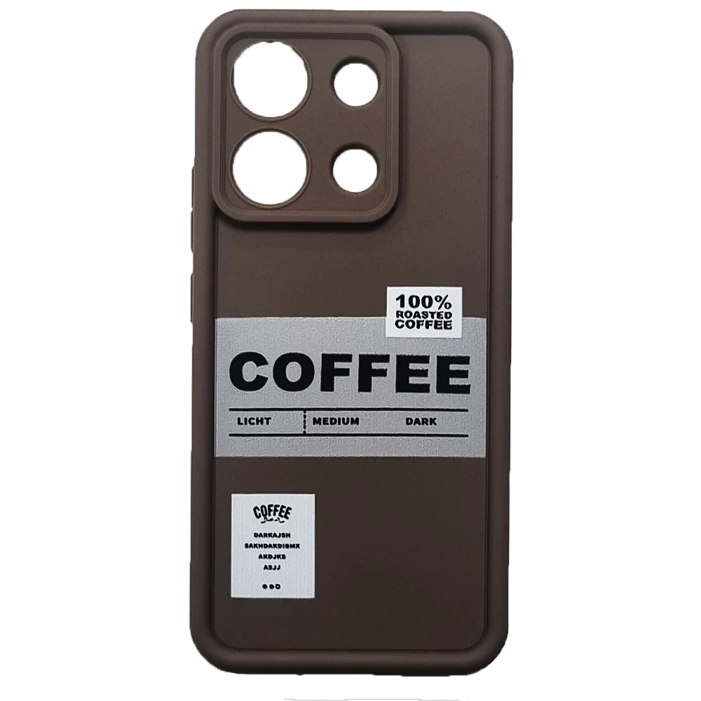 Cover Coffee model TPU Suitable For Note 13 4G
