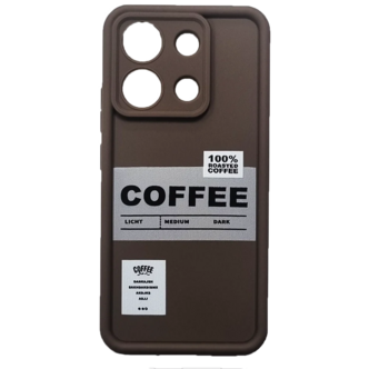 کاور فشن کیس مدل TPU Coffee محافظ لنز دار مناسب برای گوشی Note 13 4G