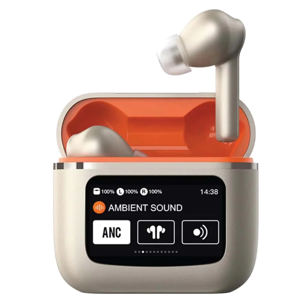 Green Lion TouchWave ANC LCD Touch Screen Earbuds