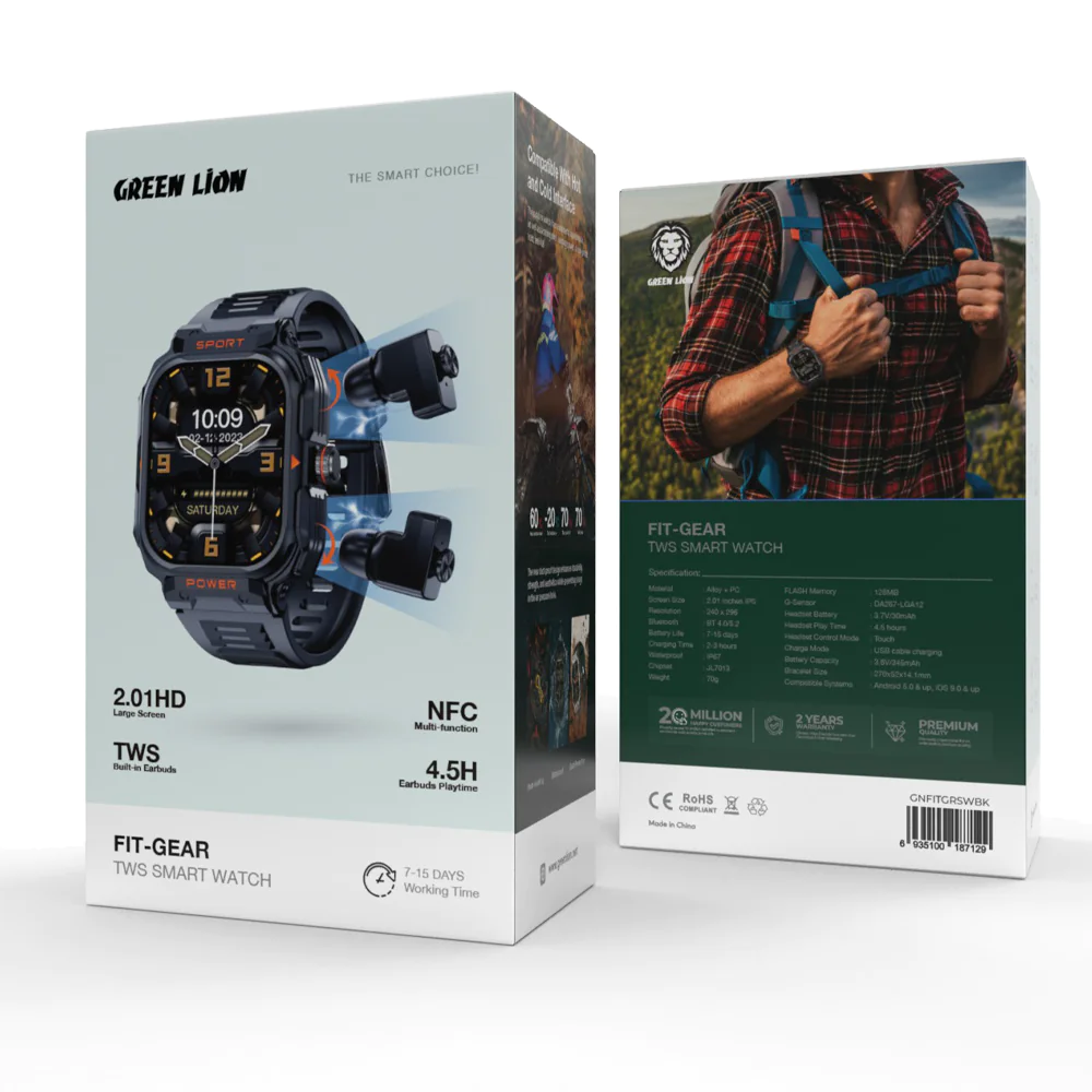 Green Lion Fit Gear TWS Smart Watch
