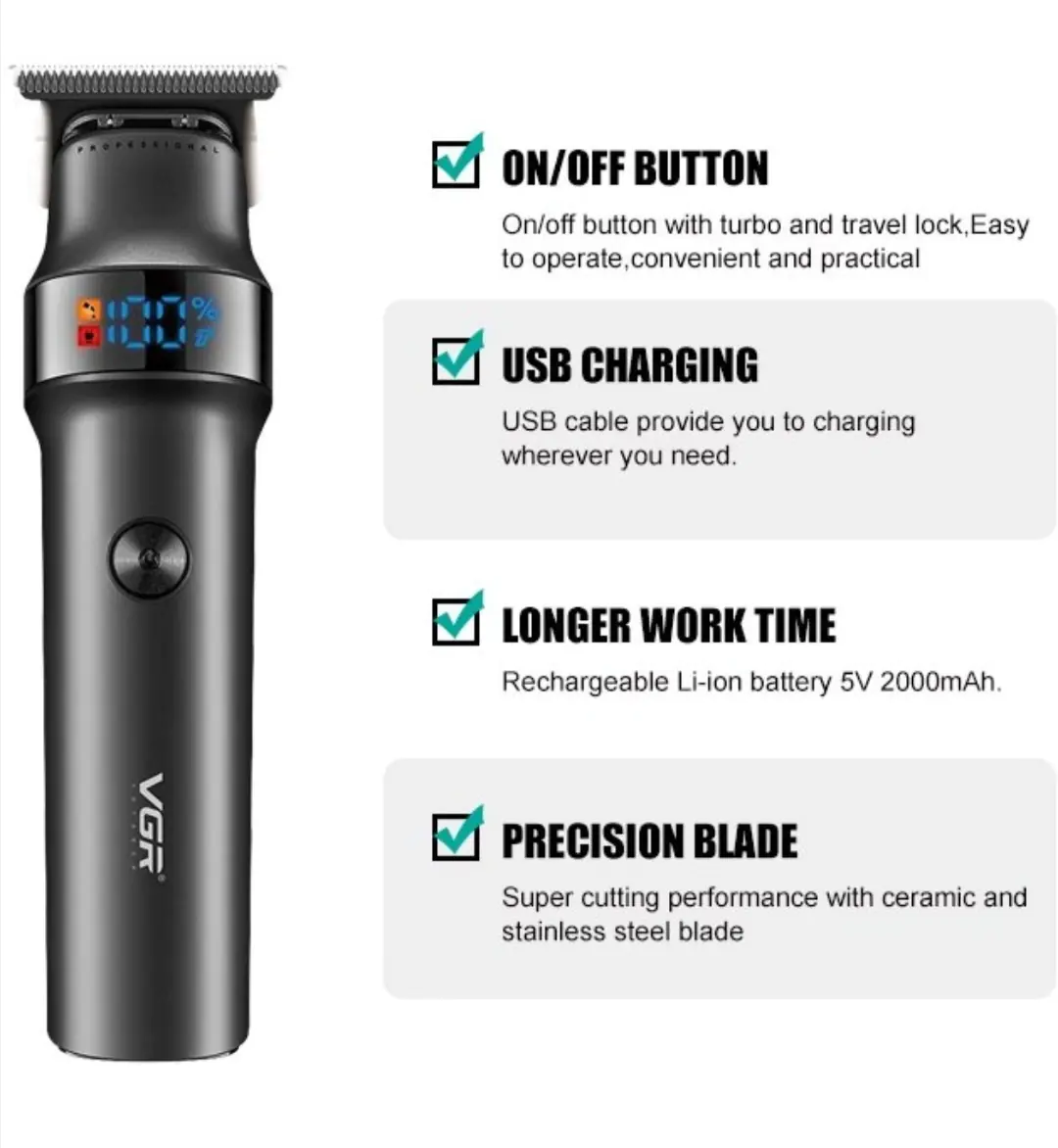VJR model v-987 hair and face shaver