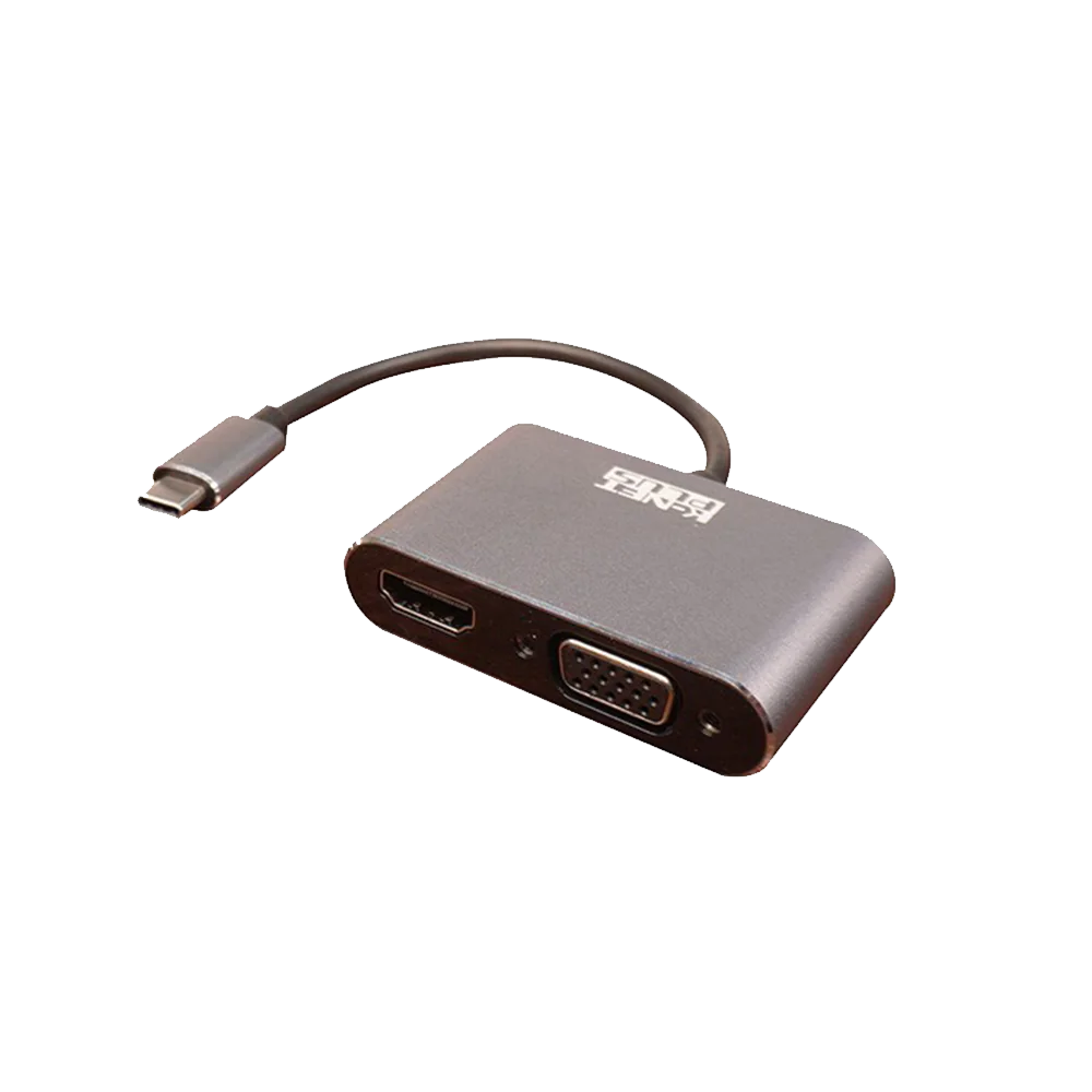 Knet Plus Type C To VGA / HDMI Converter / KPCOCM2HV02
