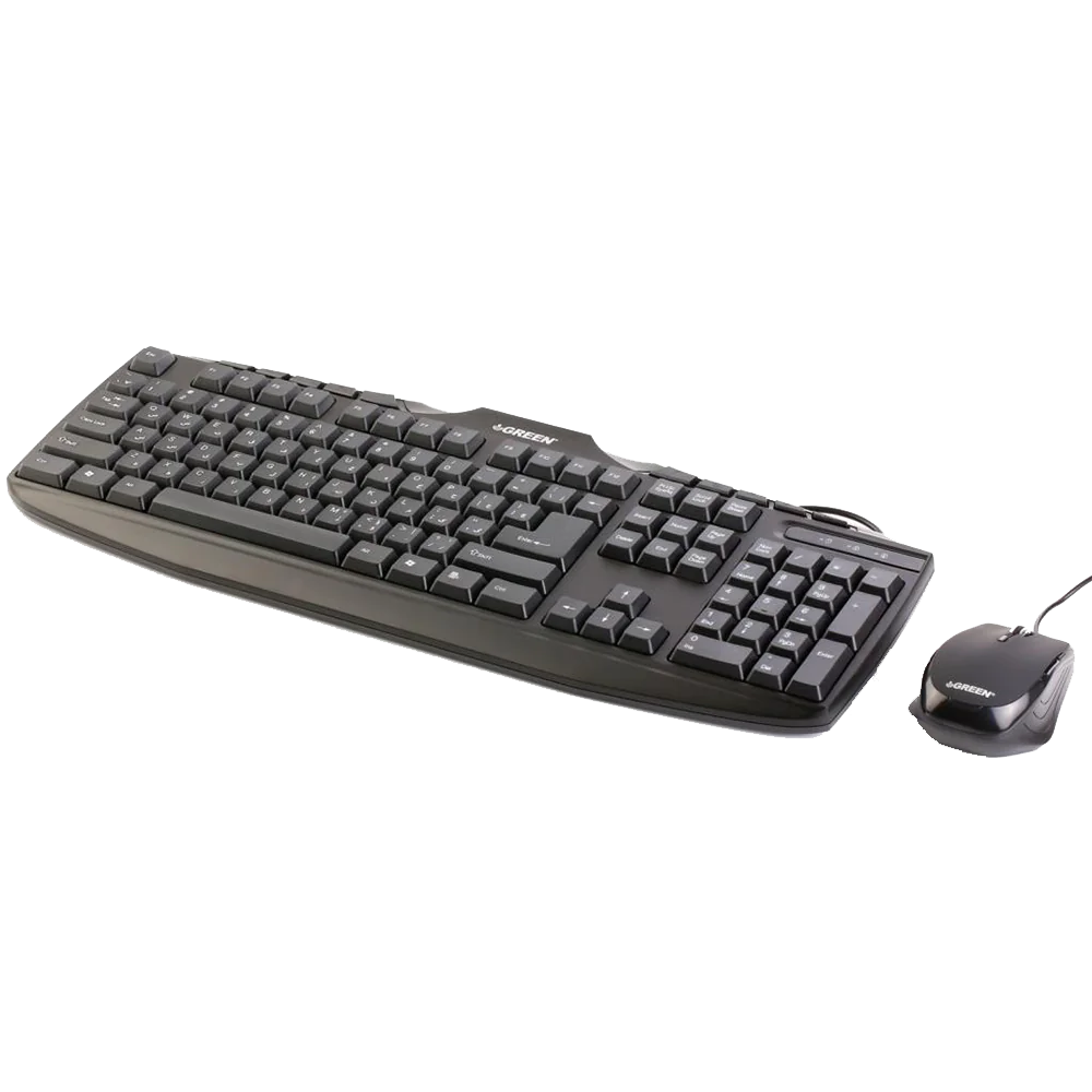 Green GKM-305 Wired Keyboard and Mouse