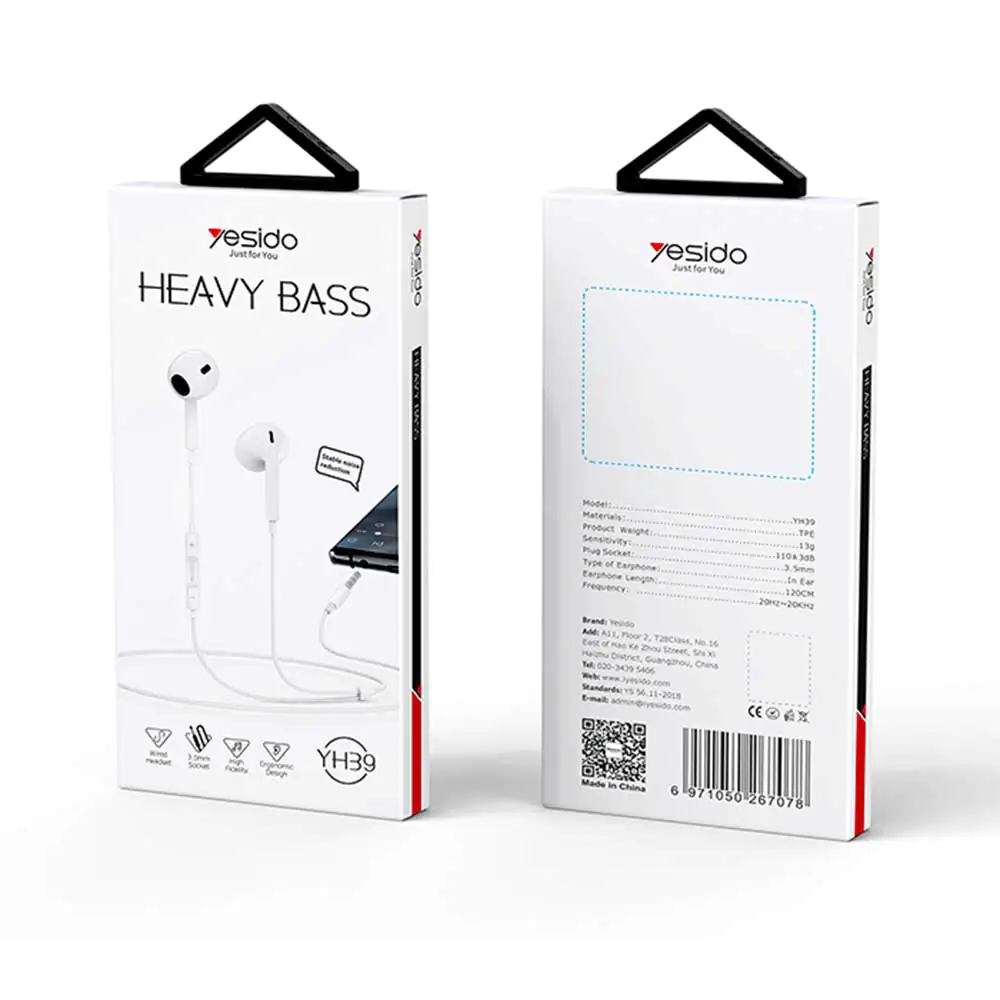 Yesido wired handsfree YH39