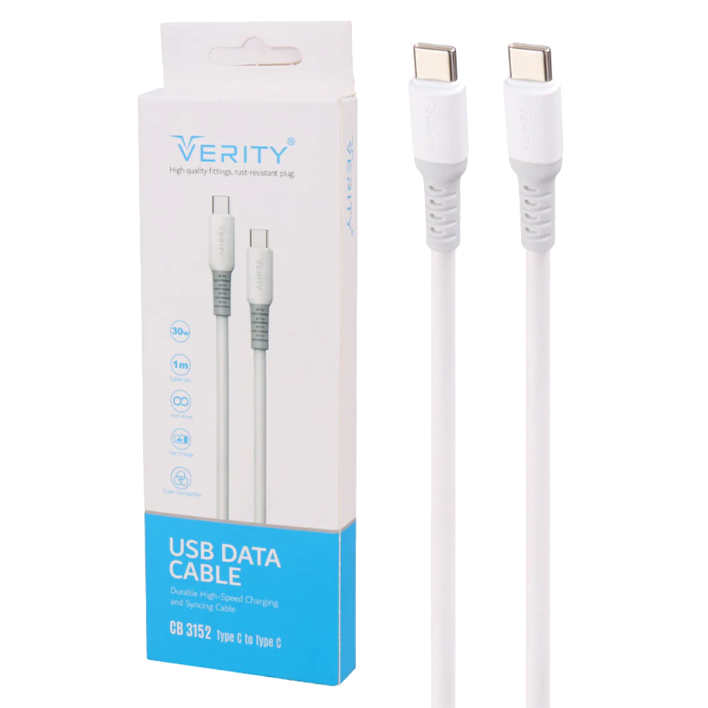 Verity CB3152 Type-C To Type-C 30W 1m Cable