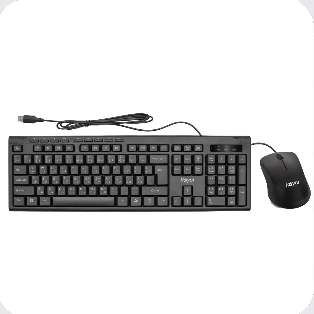 Royal RKM-720 Wired Keyboard And Mouse