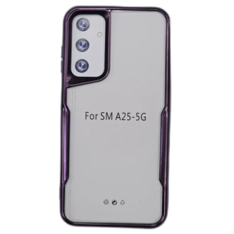 کاور مدل ژله ای شفاف دور تیتانیوم مناسب برای گوشی موبایل سامسونگ Galaxy A25 کاور مدل ژله ای شفاف دور تیتانیوم مناسب برای گوشی موبایل سامسونگ Galaxy A25