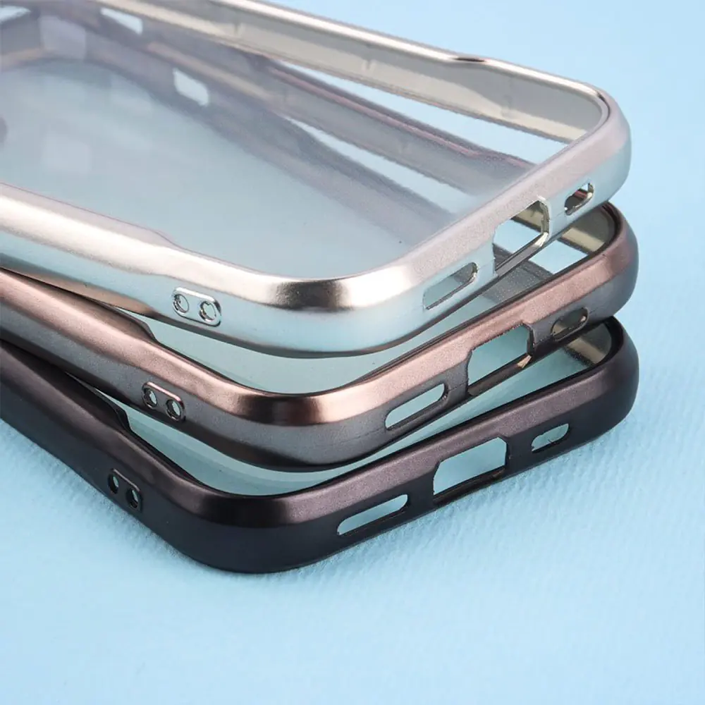 Case Titanium Round Transparent Jelly Suitable for Galaxy A55