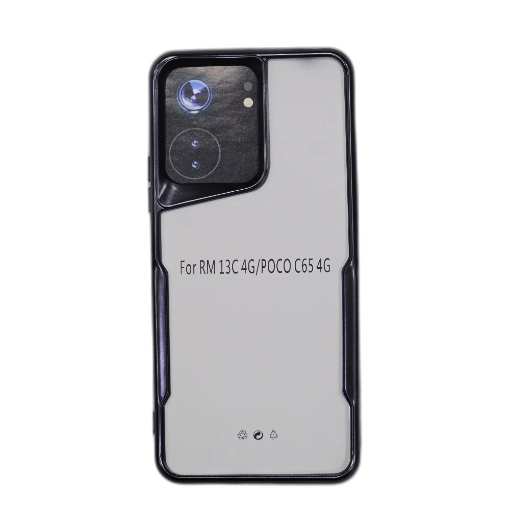 case-titanium-round-transparent-jelly-suitable-for-xiaomi-redmi-13c