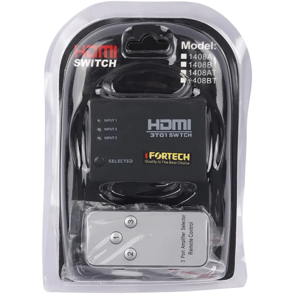 Ifortech 1408BT 3Port HDMI 3 in 1 Out HDMI Switch
