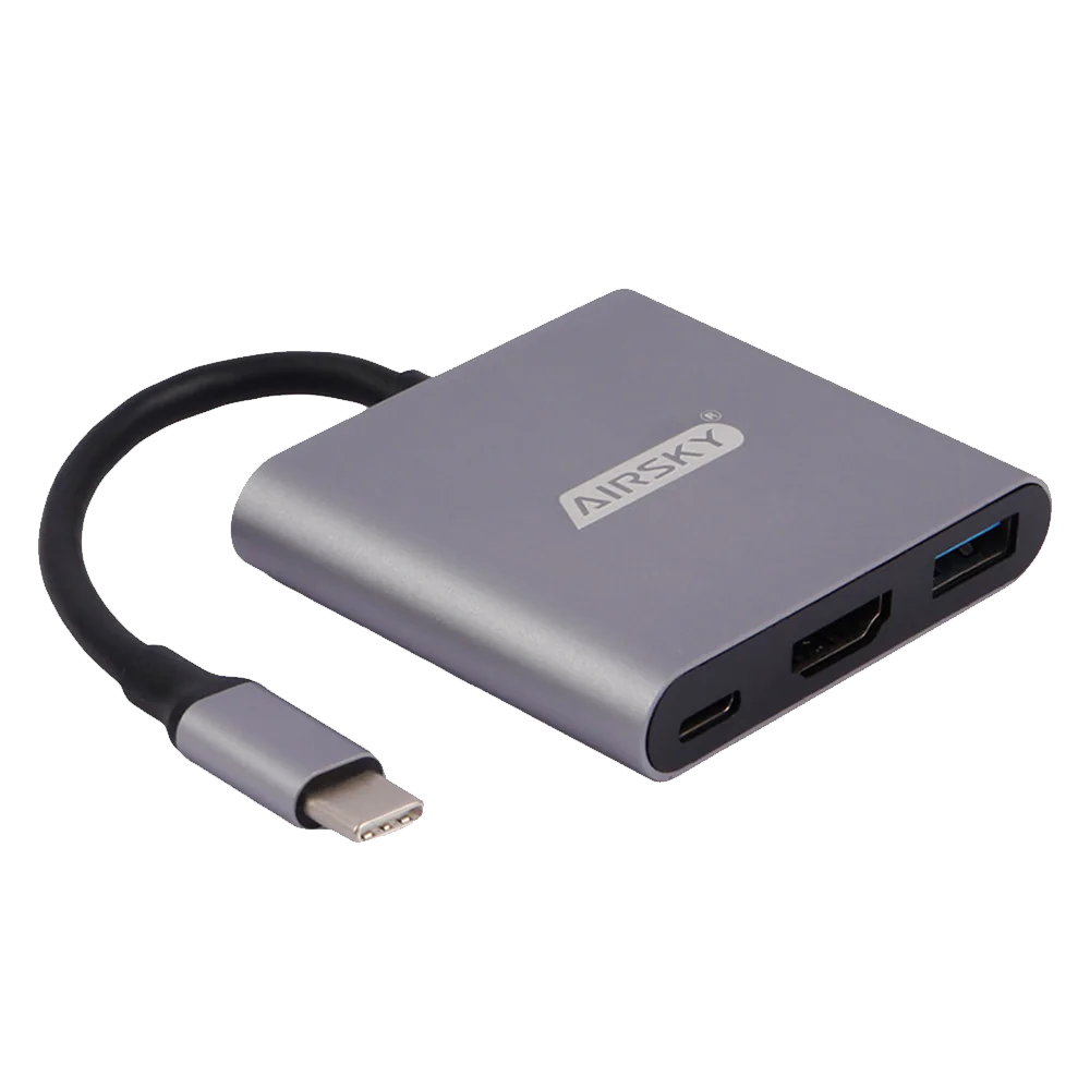 Ifortech Airsky HC-04A Type-C to HDMI/USB3.0/Type-C Adapter