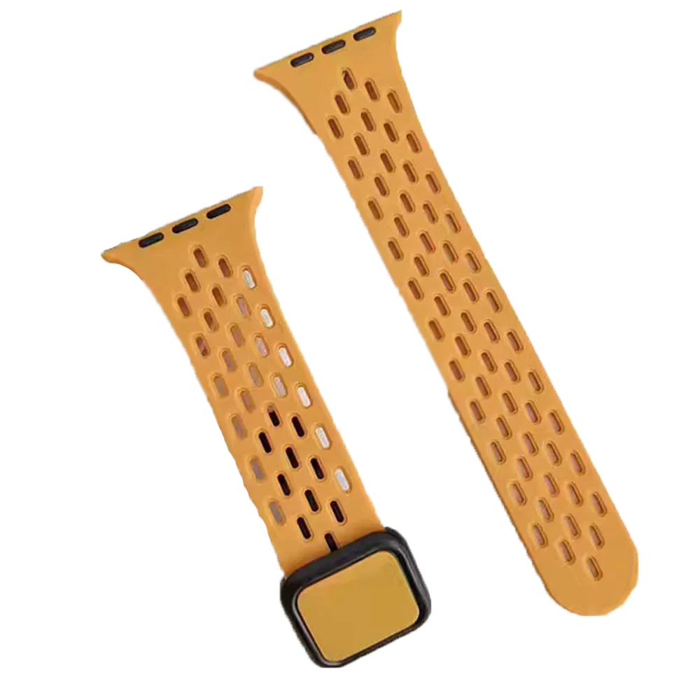 Breathable silicone strap with 22mm modern buckle