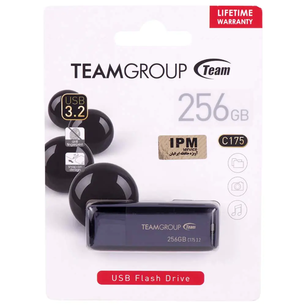 Team Group C175 USB 3.2 256GB Flash Drive