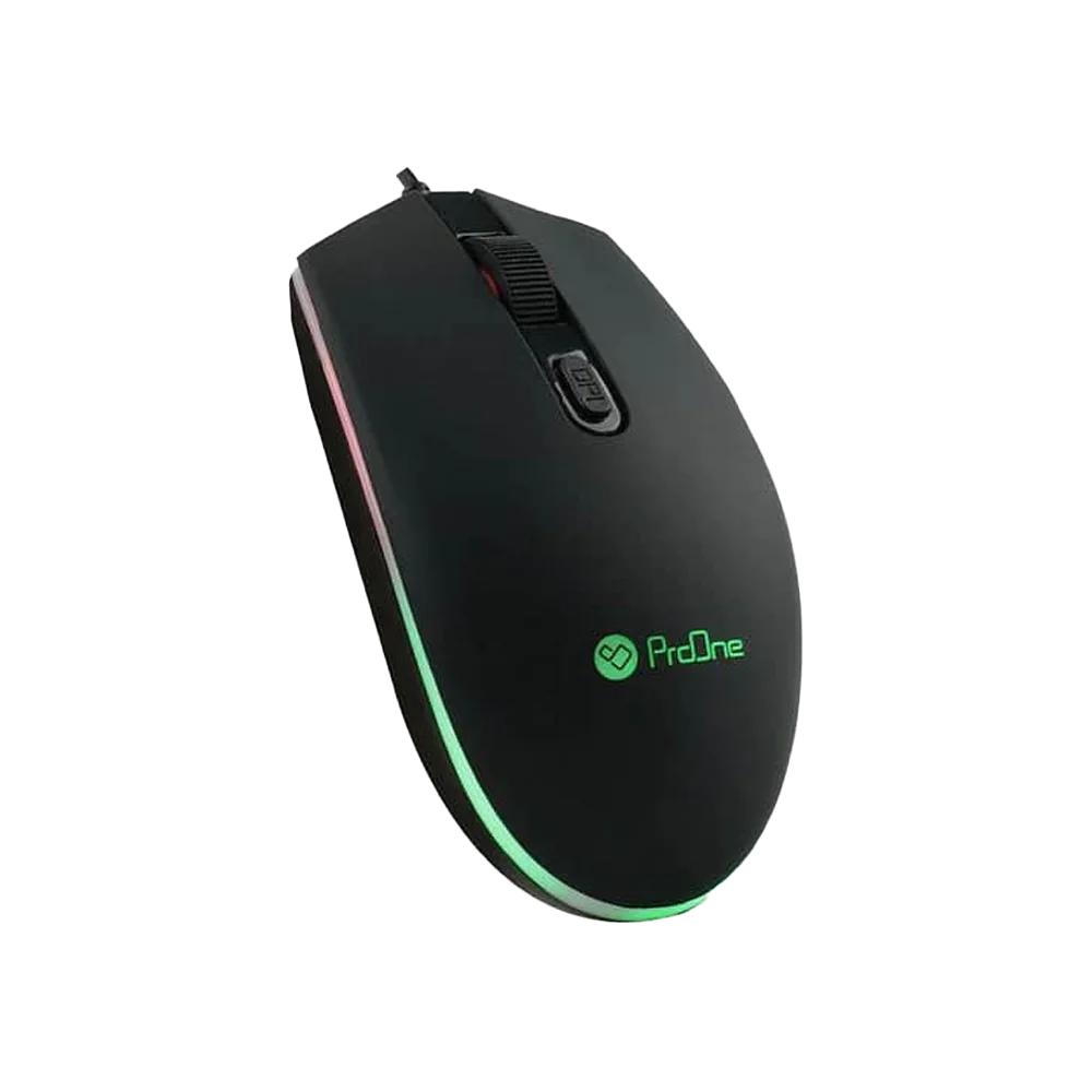 Mouse USB Gaming ProOne PMG45 Black Rubber