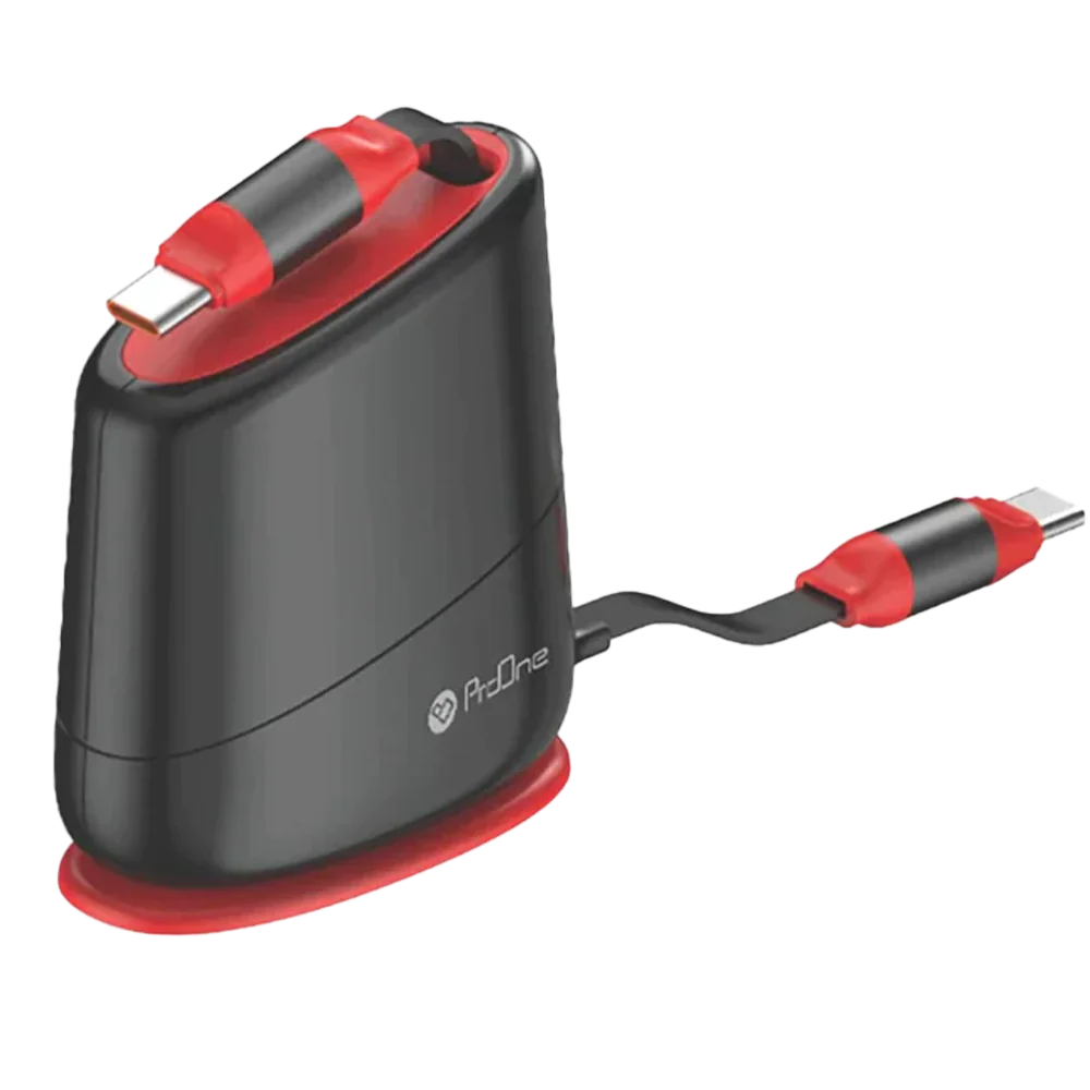 Cable Charger ProOne PCC129D Black-Red