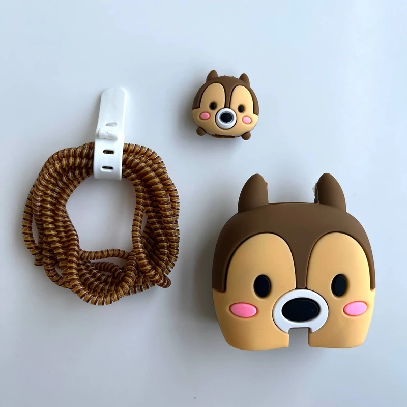 Squirrel design Cover for adapter 25w With cable protector