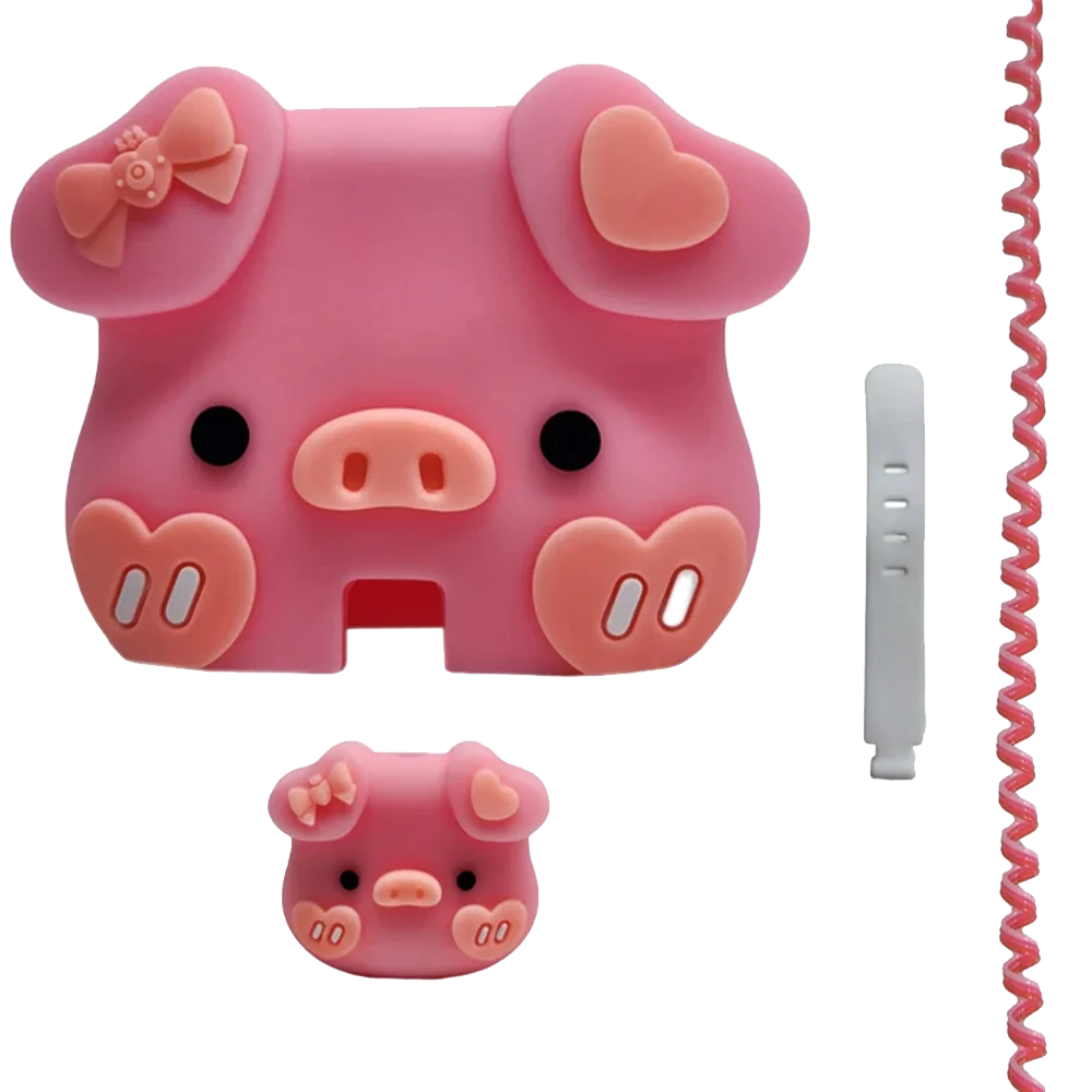 Pig design Cover for adapter 25w With cable protector