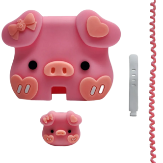 کاور شارژر دیواری 25 وات مدل Pig به همراه محافظ کابل کاور شارژر دیواری 25 وات مدل Pig به همراه محافظ کابل