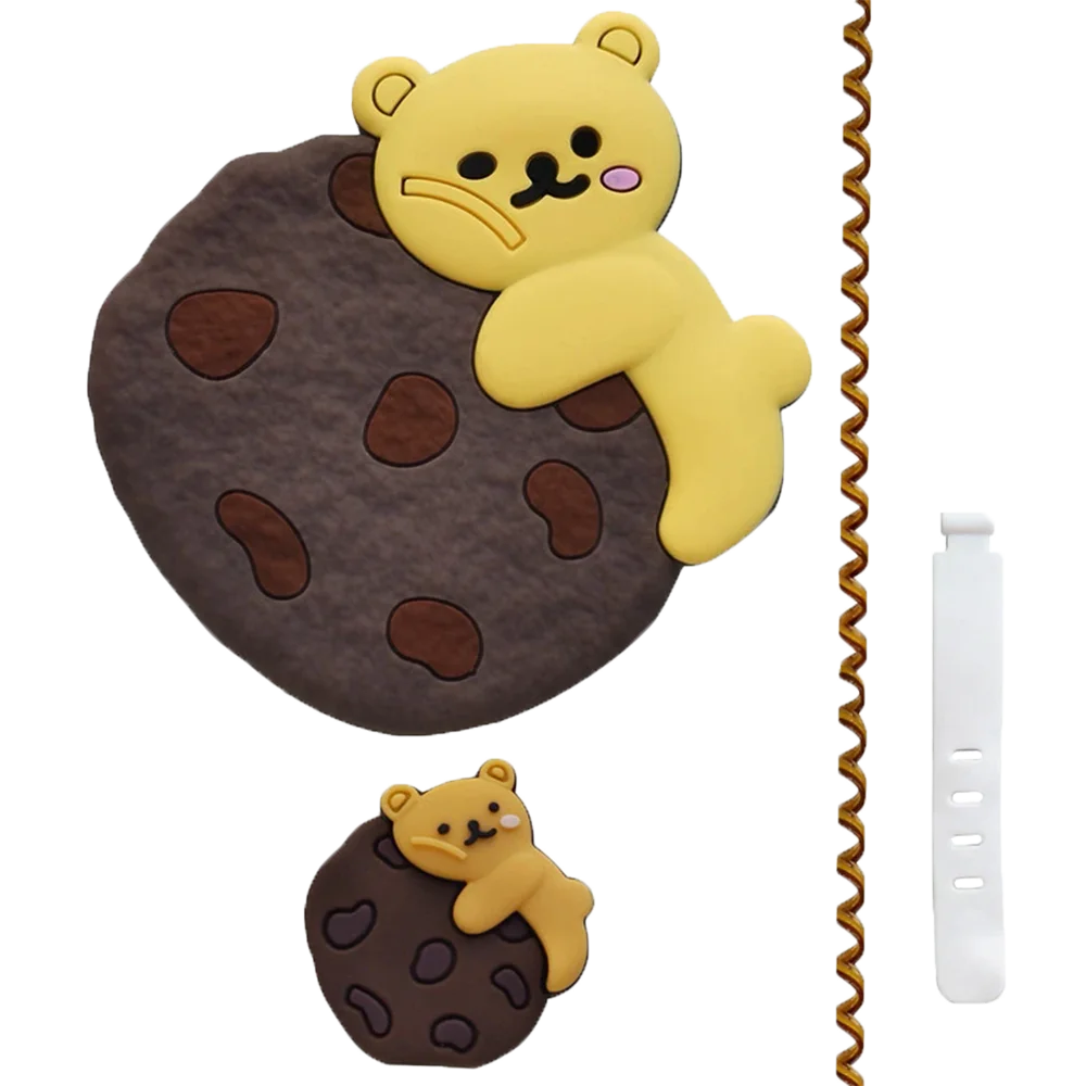 Cookie Bear design Cover for adapter 20w With cable protector