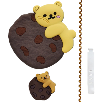 کاور شارژر دیواری 20 وات مدل Cookie Bear به همراه محافظ کابل کاور شارژر دیواری 20 وات مدل Cookie Bear به همراه محافظ کابل