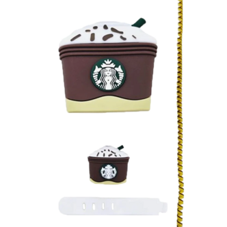 کاور شارژر دیواری 20 وات مدل Starbucks به همراه محافظ کابل کاور شارژر دیواری 20 وات مدل Starbucks به همراه محافظ کابل