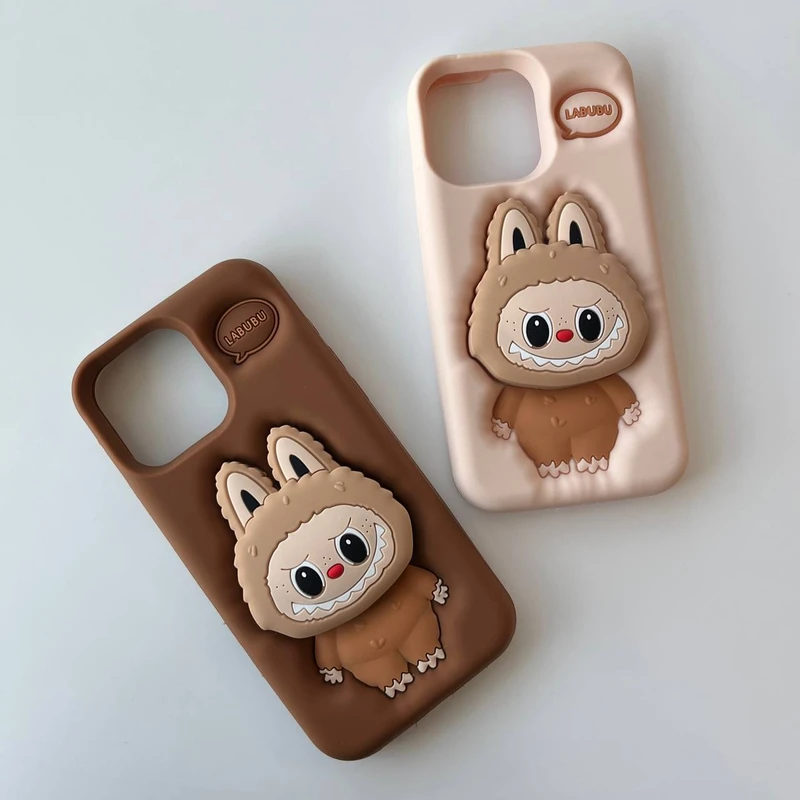 Labubu Silicone Phone Case For iPhone 16 Pro