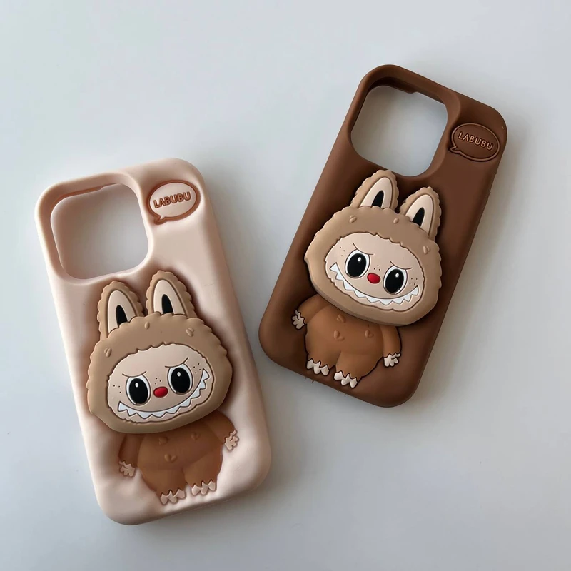 Labubu Silicone Phone Case For iPhone 16 Pro