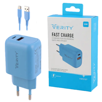 شارژر دیواری فست شارژ Verity V-AP2127 20W