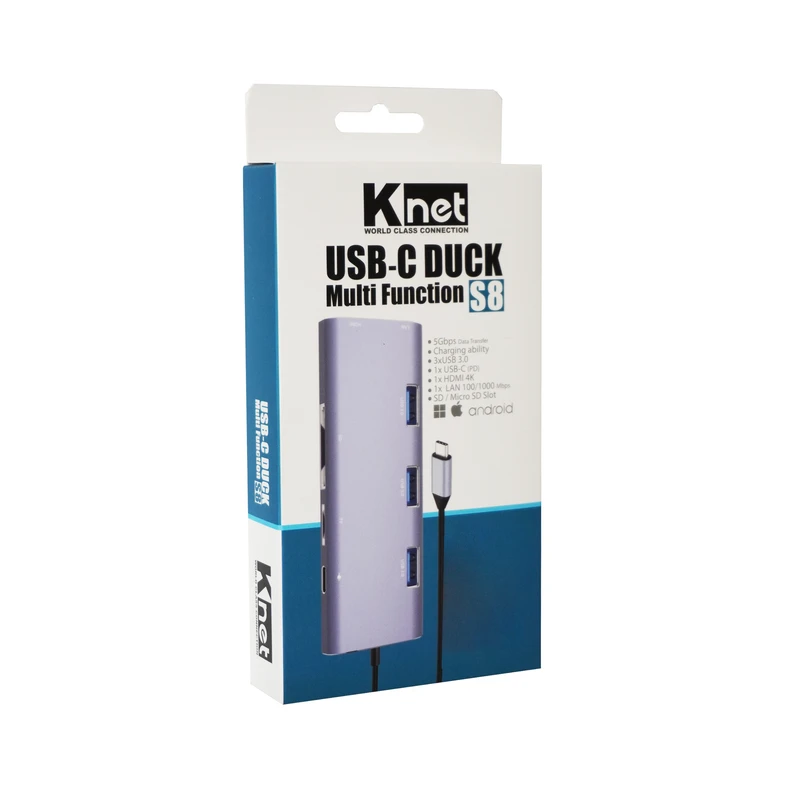 K-net K-MFCMS808 Hub Stand Dock Station