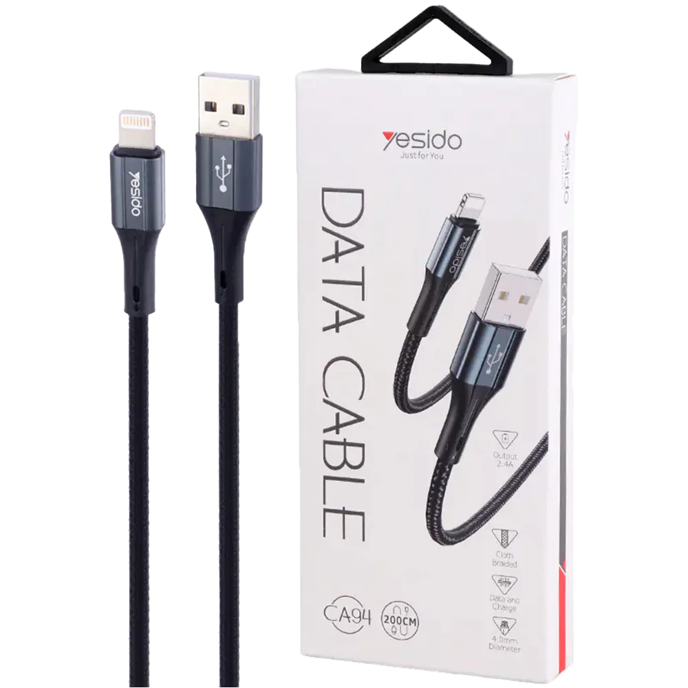 Yesido CA94 2.4A 2m Lightining Fast Charging Cable